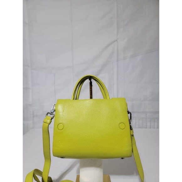 Authentic Christian Dior Leather Mini Diorever Top Handle Bag Neon - Picture 4 of 13
